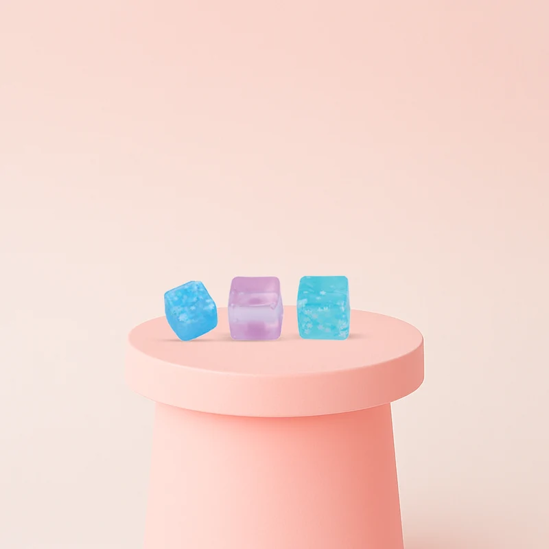 Ice Cube with Maltose Glitter Ice Cube Stress Relief Toy