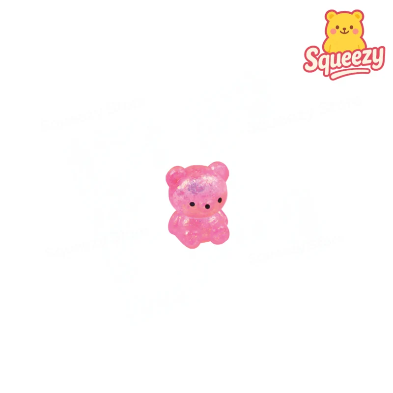 Little Maltose Bear Glitter Bear Stress Relief Toy Set