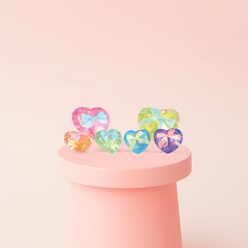 Little Maltose Heart Glitter Heart Stress Relief Toy