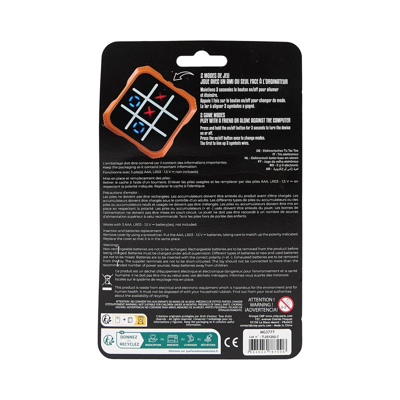 TIC TAC TOE ELECTRONIQUE