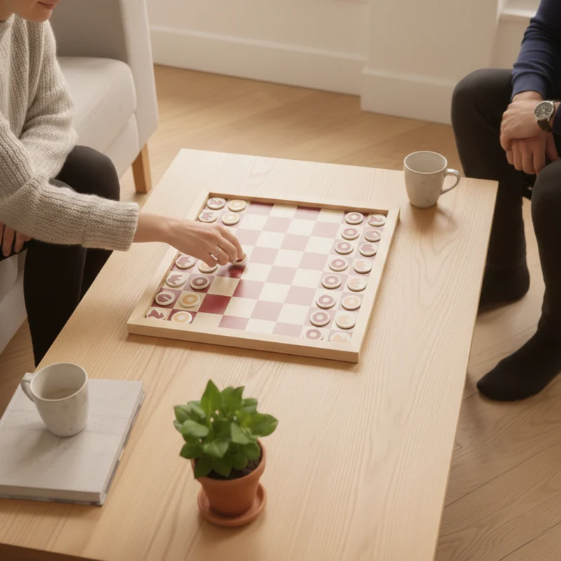 JEU D'ECHECS MURAL EN BOIS