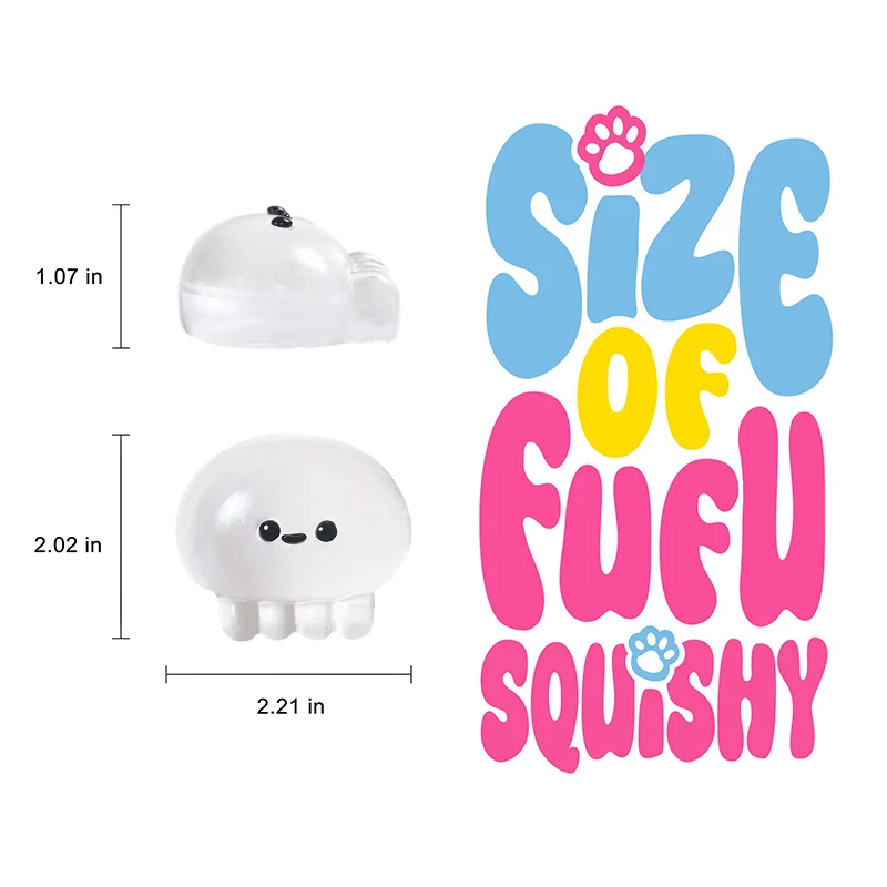 Crystal-clear Jellyfish Taba Squishy