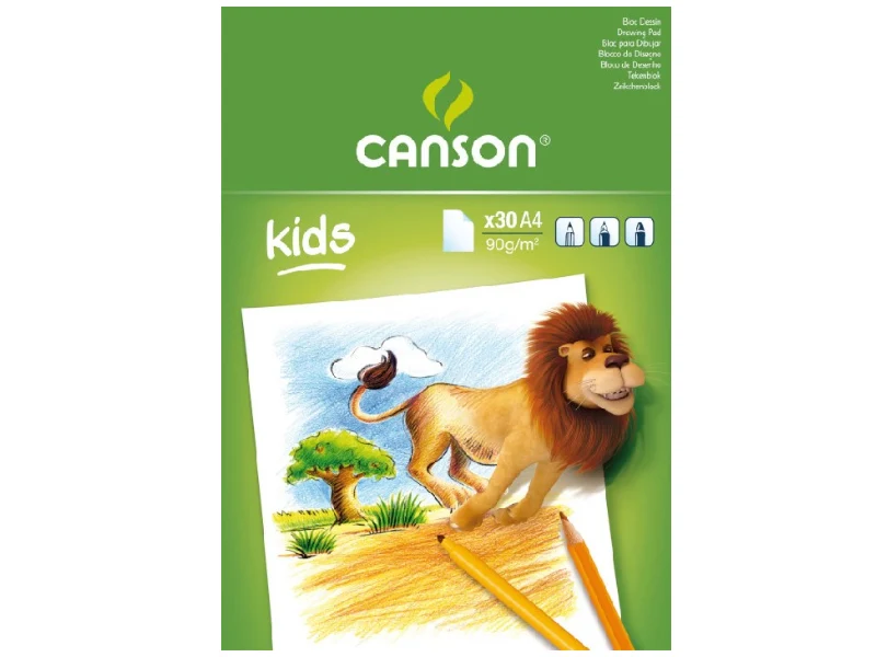 Bloc de papier à dessin "kids" pour enfants - 30 feuilles A4