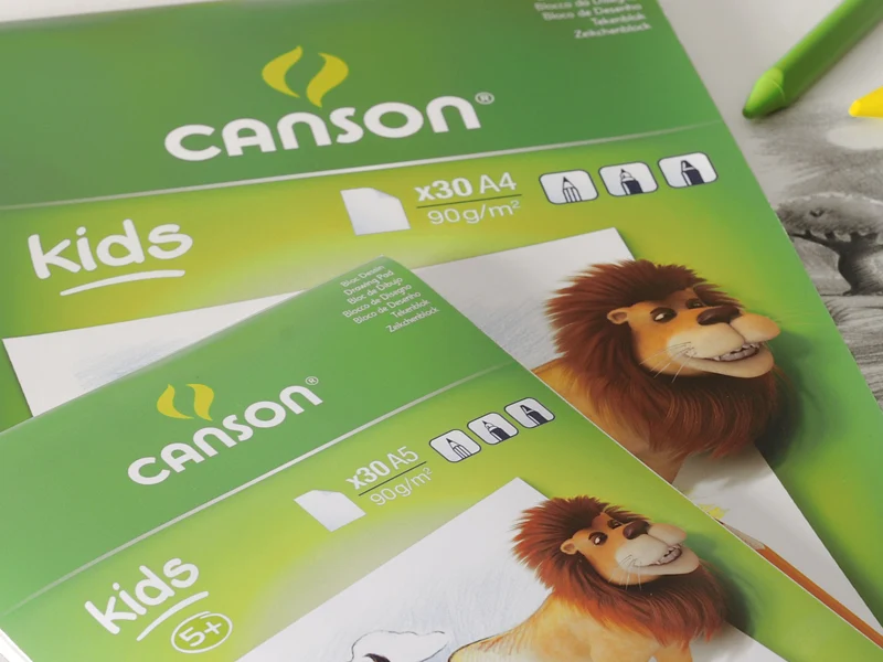 Bloc de papier à dessin "kids" pour enfants - 30 feuilles A4
