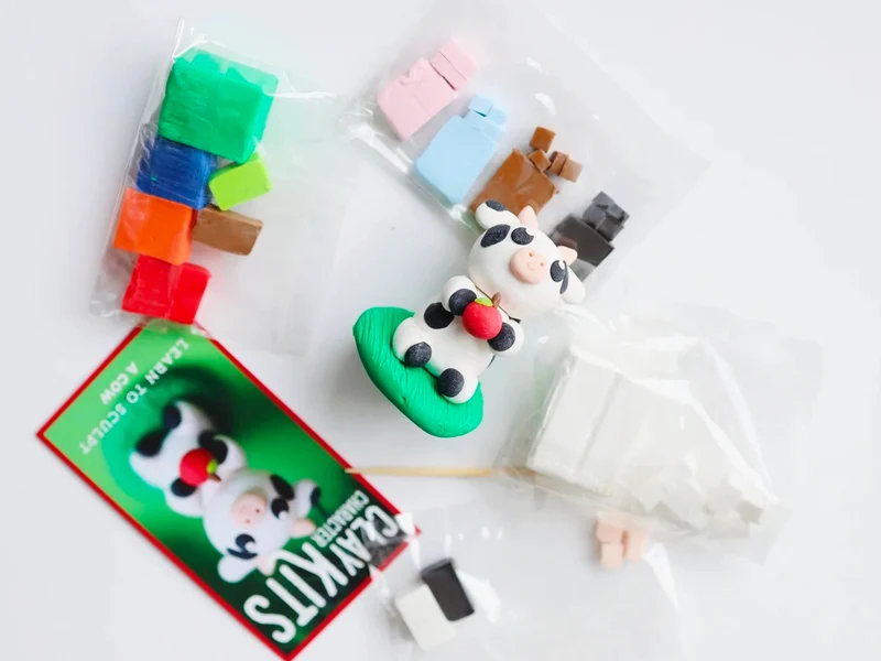 Kit de pâte polymère - Calla la vache