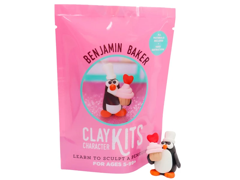 Kit de pâte polymère - Benjamin le pingouin