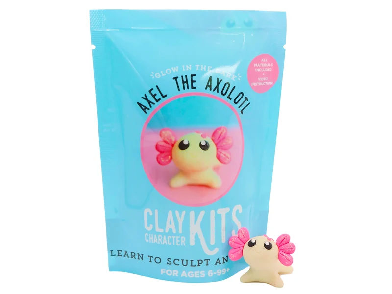 Kit de pâte polymère - Axel l'Axolotl