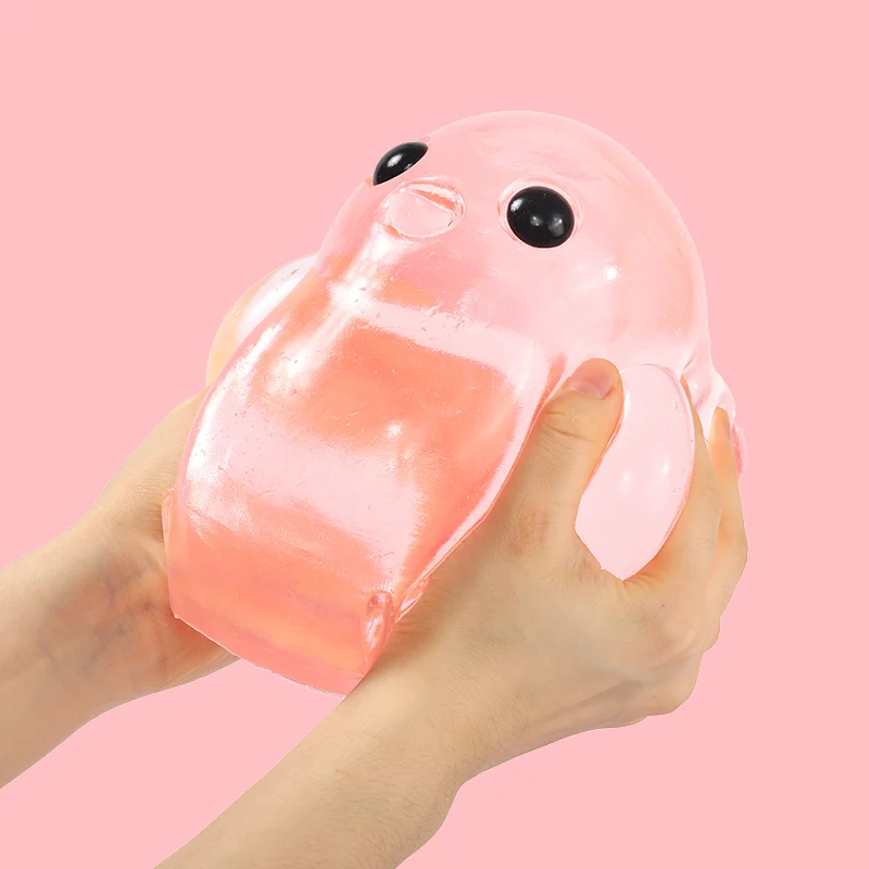 2100g Giant Crystal Pink Chicken Taba Squishy