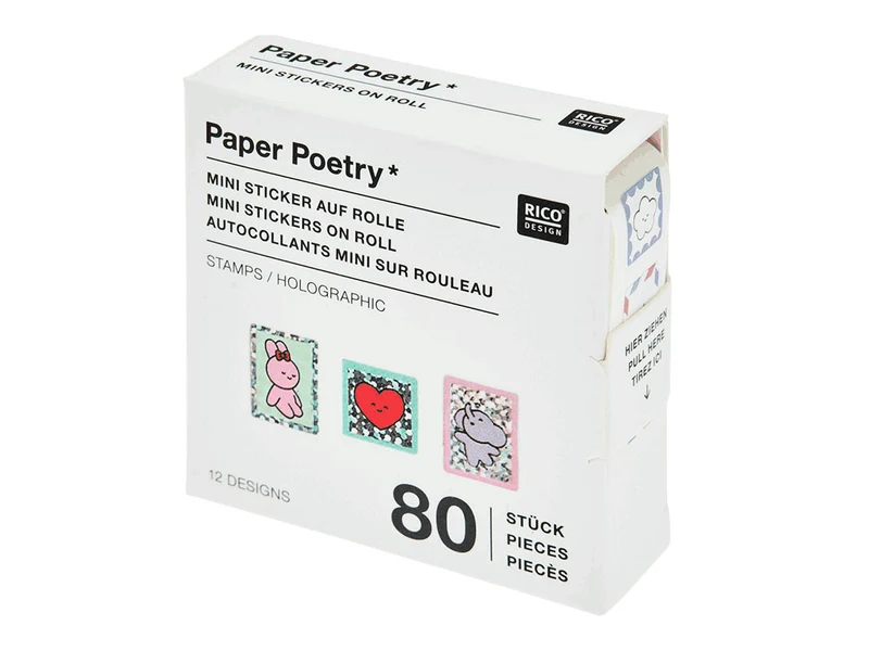 Autocollants holographiques Mini Chingu Timbres - Rico Design