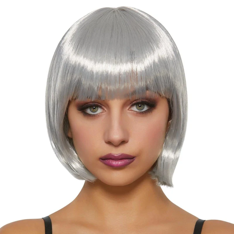 Dark grey Daisy wig for women