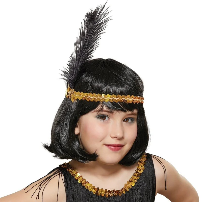 Black Daisy wig for girls