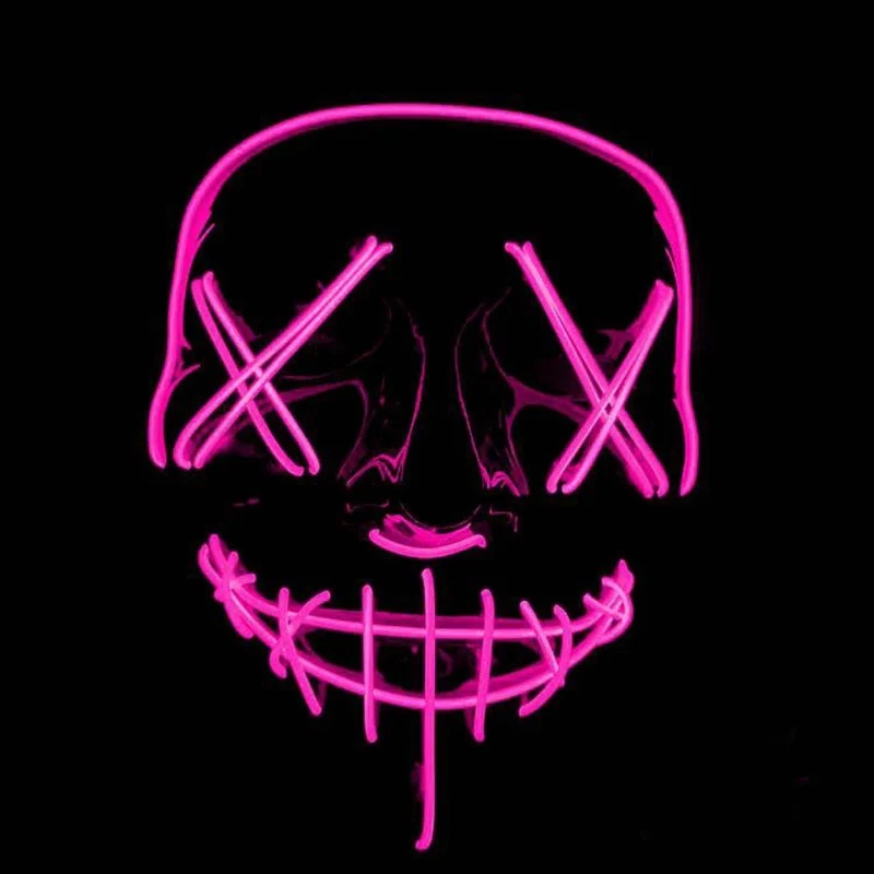 Pink LED wire mask