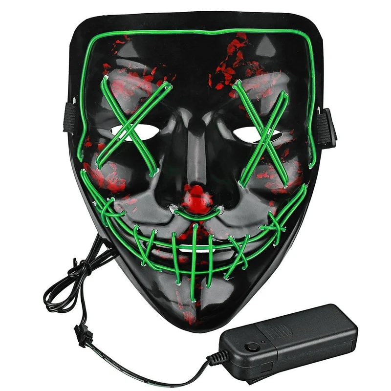 Green LED wire mask