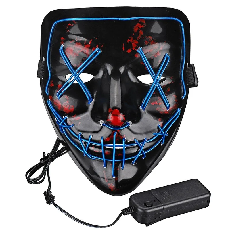 Blue LED wire mask