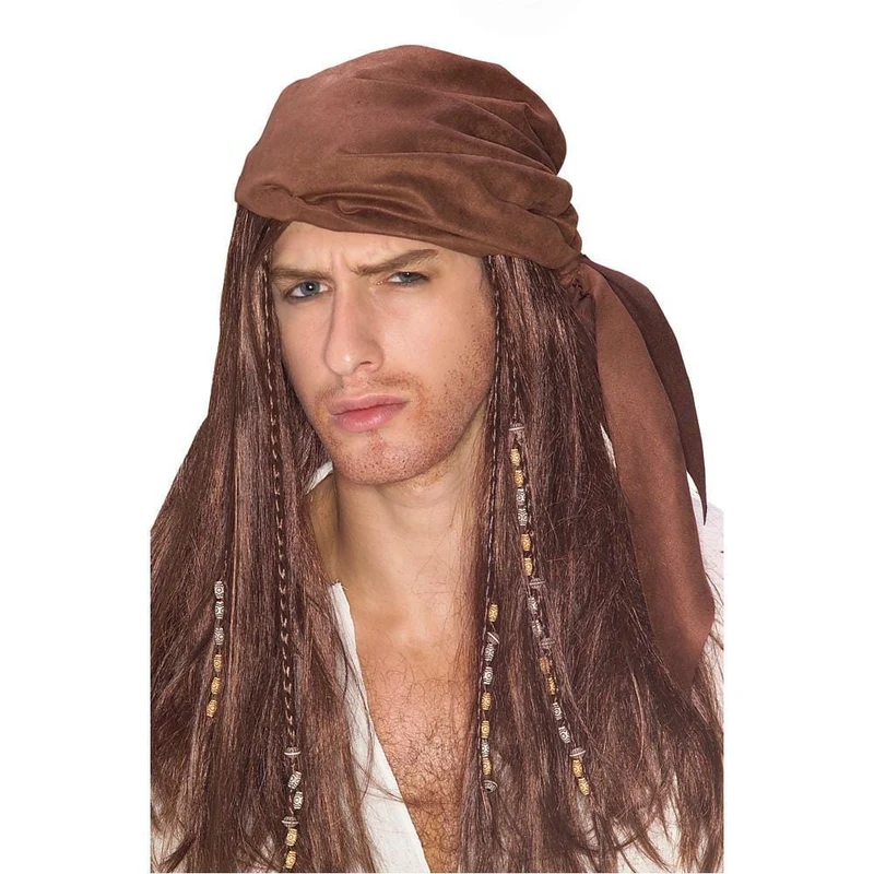Caribbean pirate wig for men