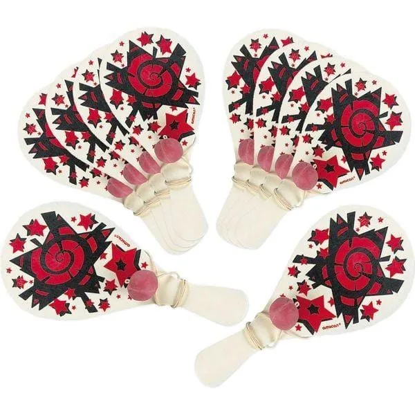 Classic paddle balls, 7 per package
