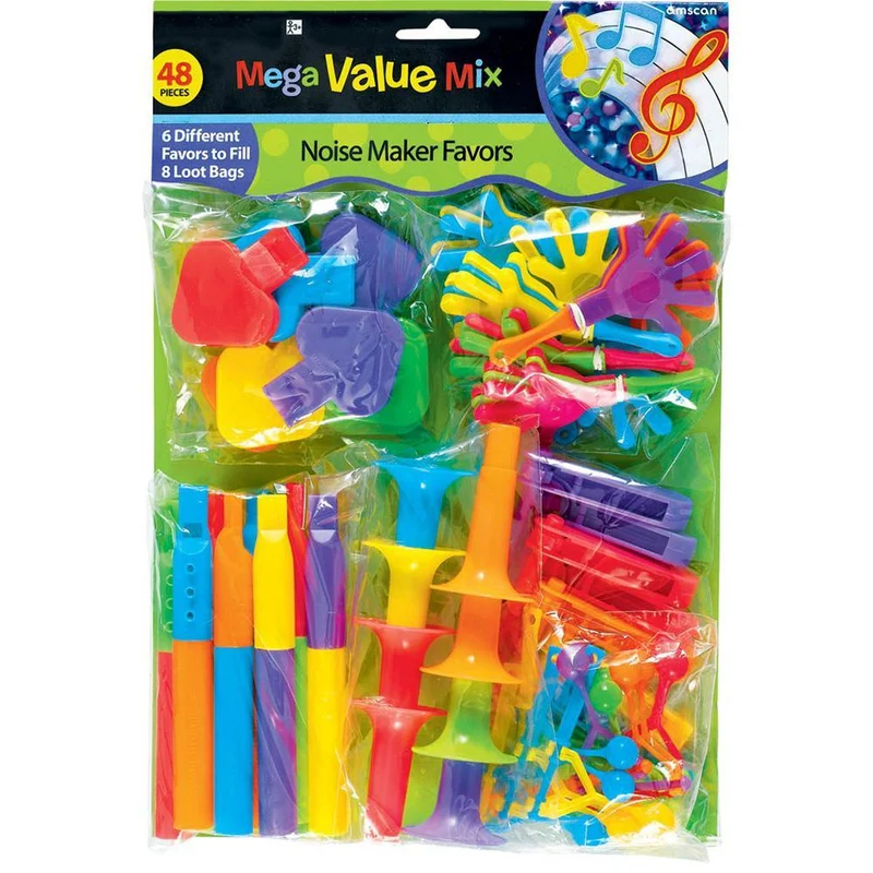 Noisemakers mega pack, 48 per package