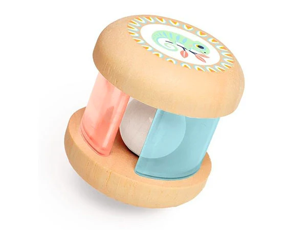 Hochet en bois fascinant Baby Mix - Djeco