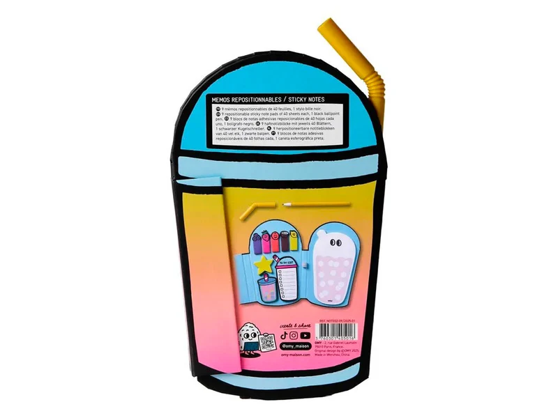 Carnet de notes Sticky Bubble Tea - OMY