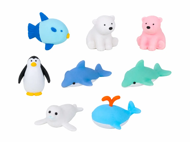 Gomme Individuelle - Animaux marins 4 - Made in Japan (modèle aléatoire)