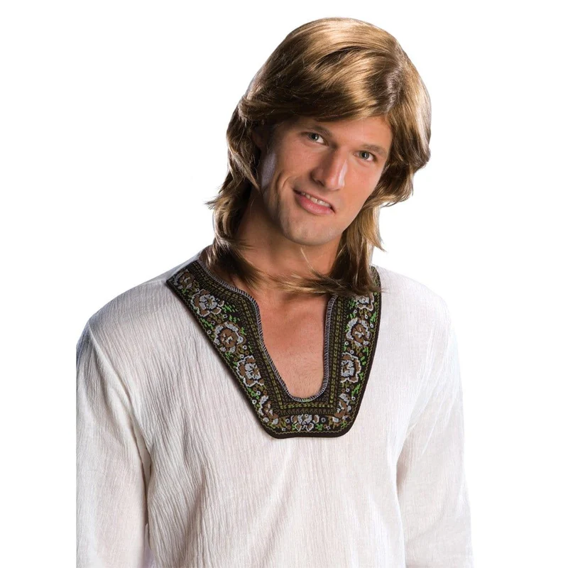 70's guy blond wig for men