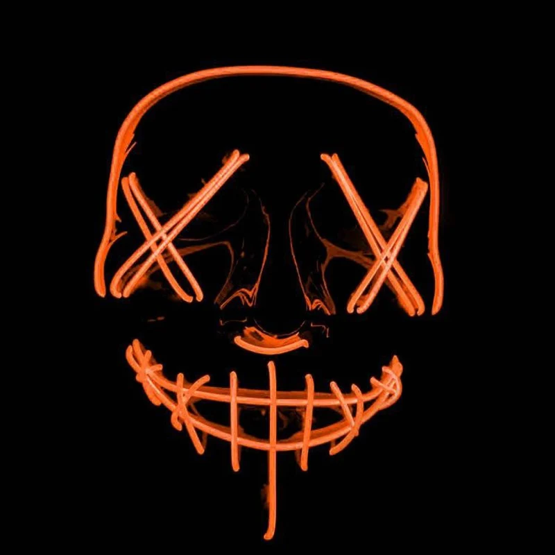 Orange LED wire mask