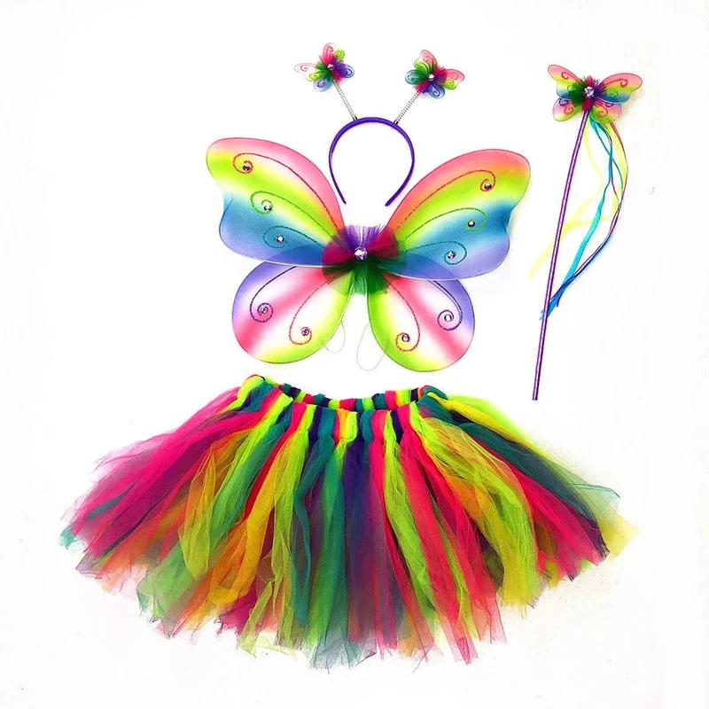 Rainbow Fairy Costume Kit for Girls, Assortment, 1 Count