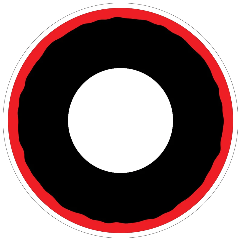 PRIMAL® Hellraiser I - Black and Red Coloured Contact Lenses, 3 months usage