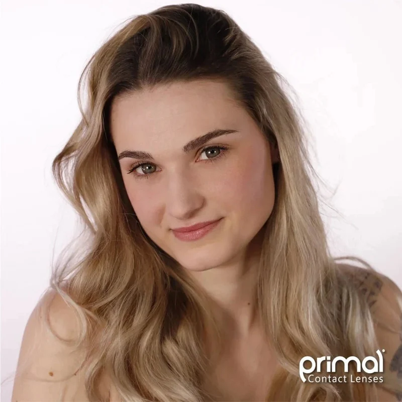 PRIMAL® Twilight Hazel - Brown Coloured Contact Lenses, 3 Months Usage