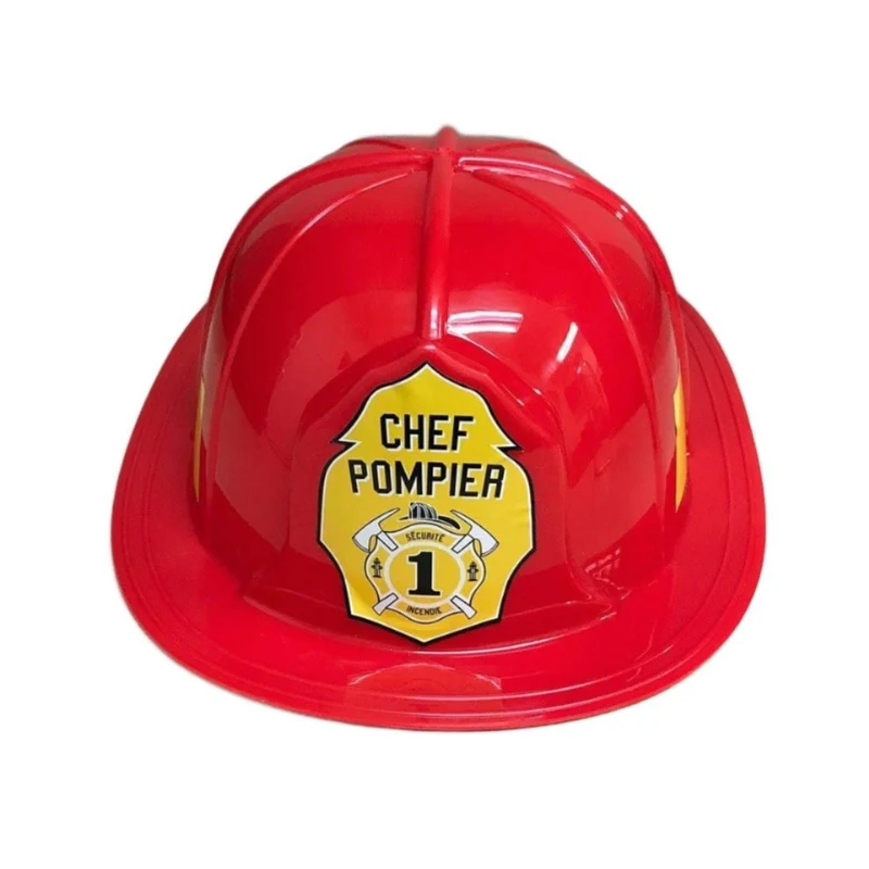 Red firefighter hat for adults