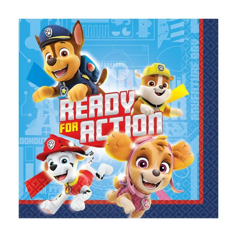 Paw Patrol beverage napkins, 16 per package