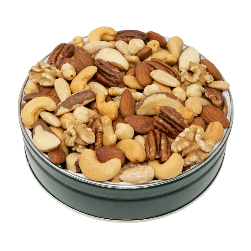 Gourmet Mixed Nuts Tin 16 oz. NO SALT
