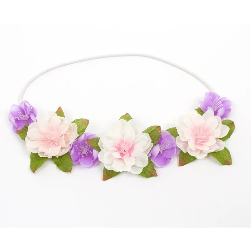 Spring blossom flower headband for kids