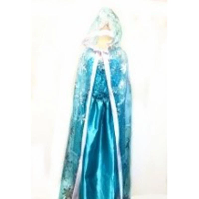 Snow princess hooded cape for kids