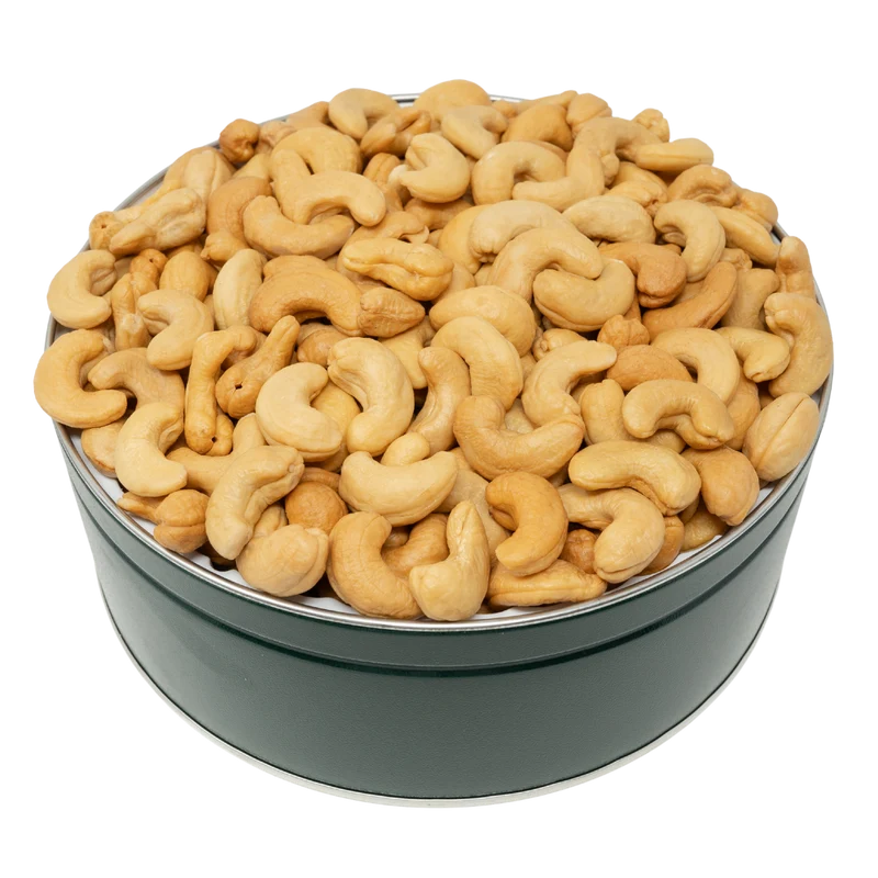 Giant Cashews Tin 40 oz. NO SALT