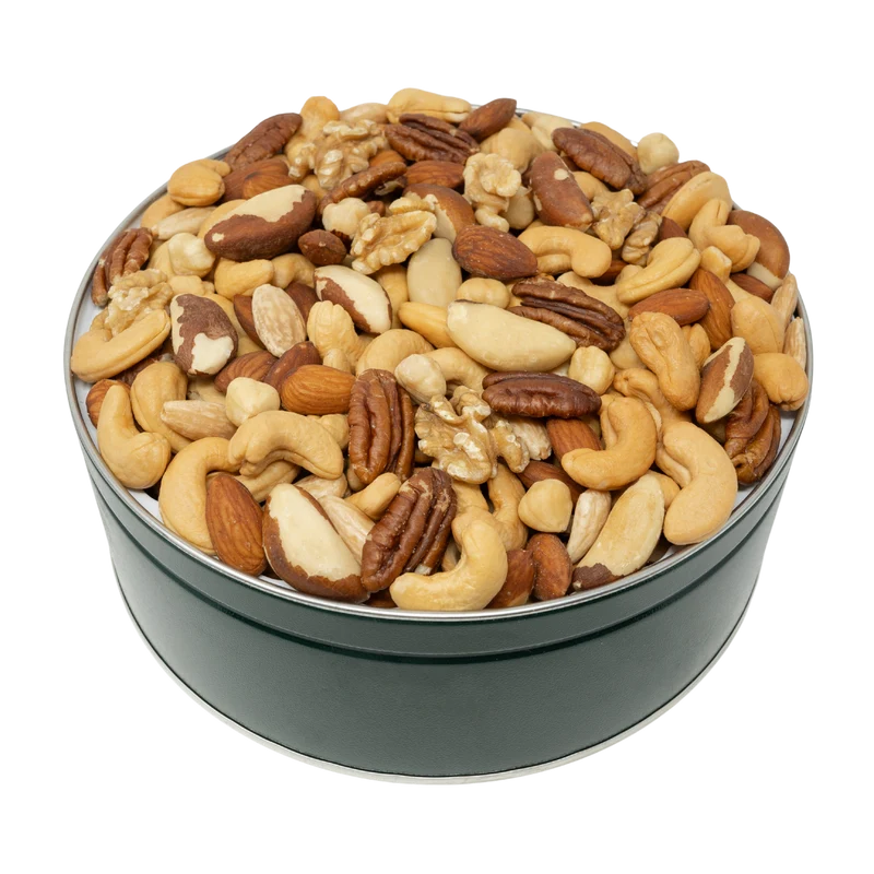 Gourmet Mixed Nuts Tin 40 oz. NO SALT