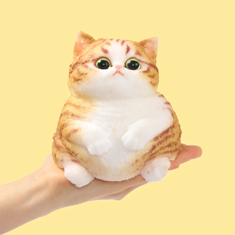 800g Giant Yellow Stripes Cat Taba Squishy