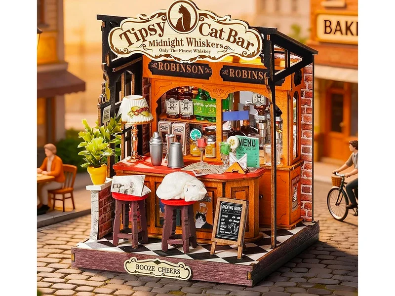 Maquette Bar Tipsy Cat - Robotime