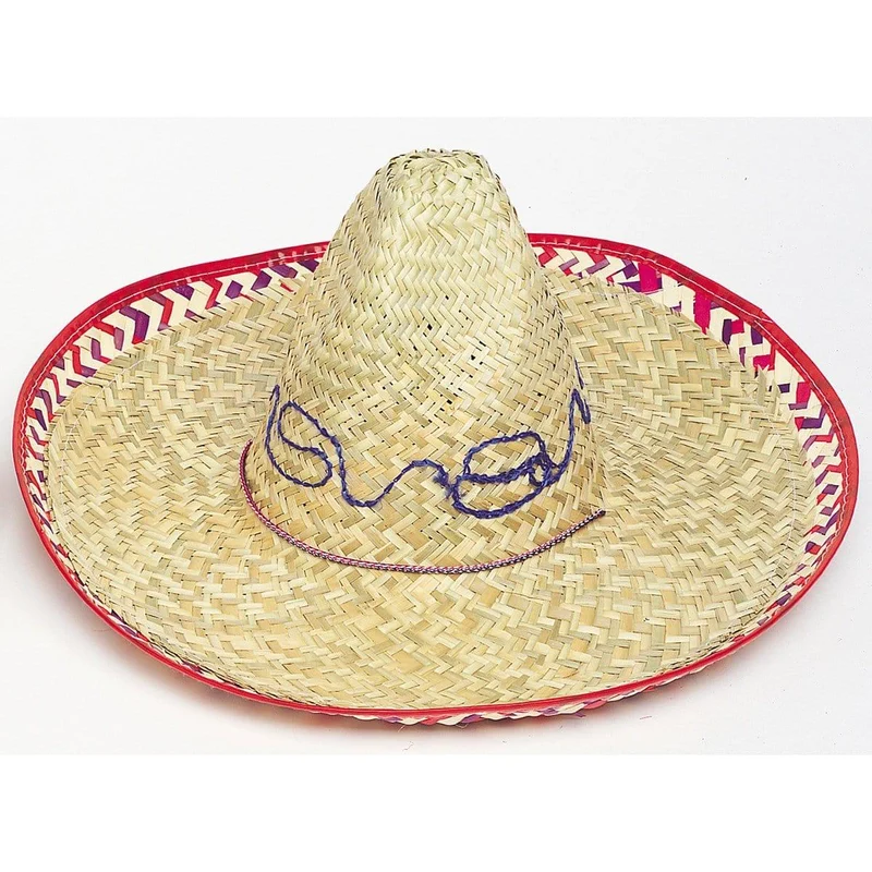 Straw sombrero for adults