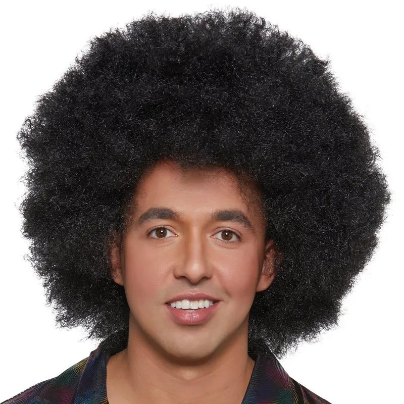 Black Super Freak Afro wig for adults
