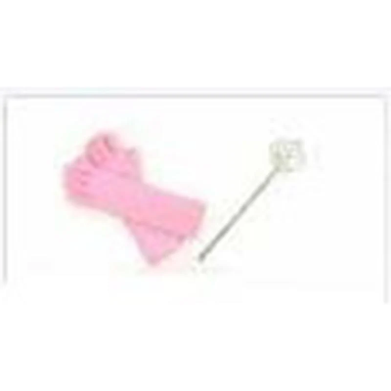 Pink gloves & wand set for girls
