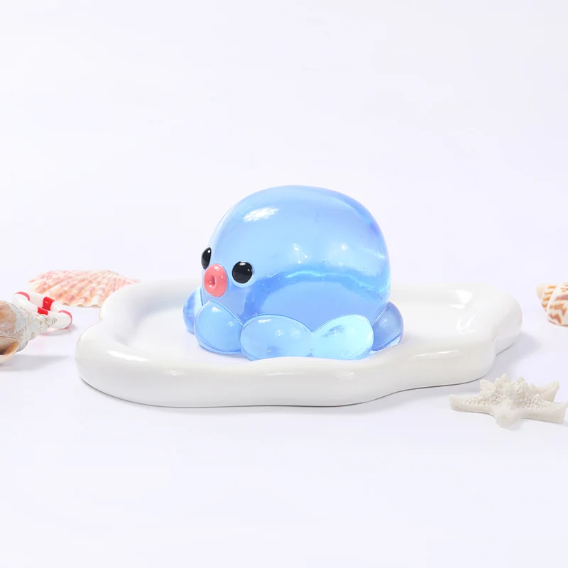 Crystal Blue Octopus Taba Squishy