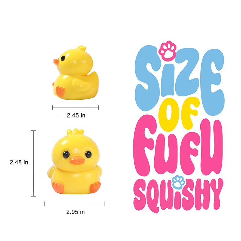 135g Yellow Little Duck Taba Squishy