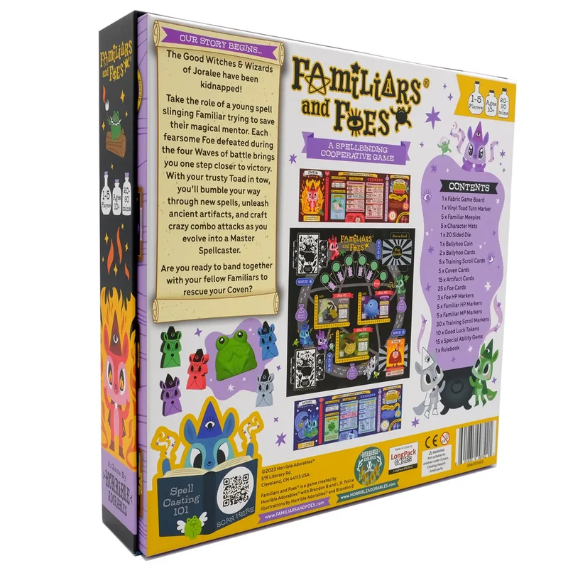 Familiars and Foes Cooperative Board Game