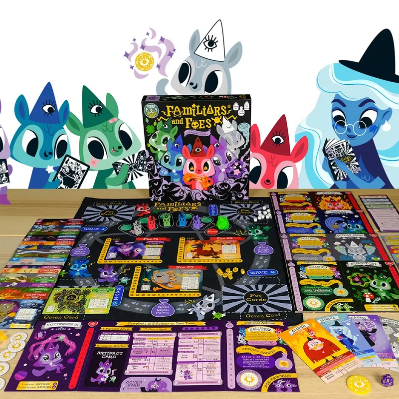 Familiars and Foes Cooperative Board Game
