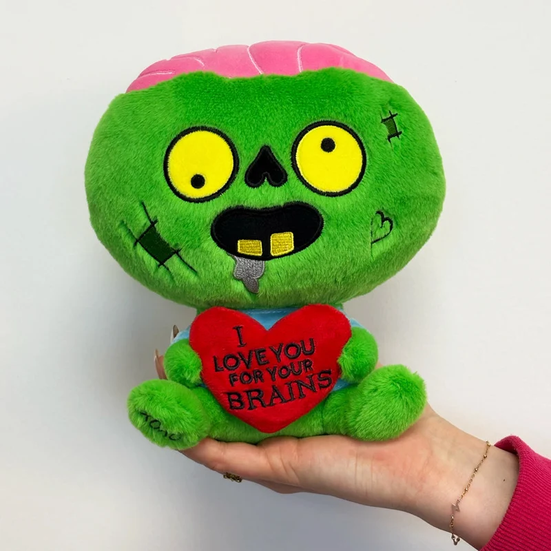 I Love you for your Brain- Plushie Zombie-