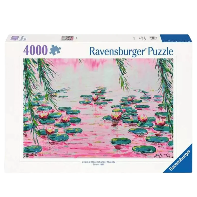 Ravensburger Pink Water Lilies 4000 Pc Puzzle
