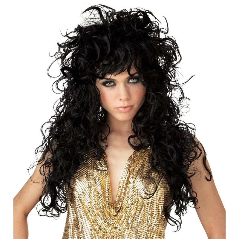 Black seduction wig for women