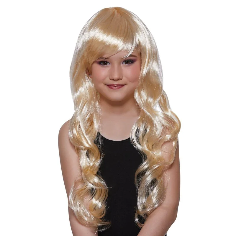 Blonde Petite Diva wig for girls