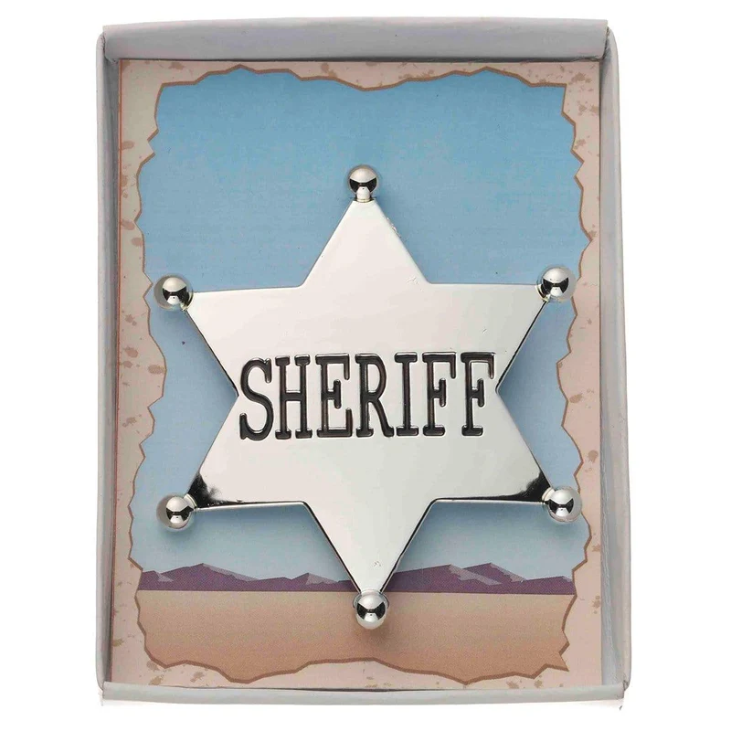 Silver sheriff badge